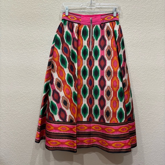 Alice + Olivia Earla High Waist Skirt in Warm Breeze Multi Size 2 - Picture 7 of 11